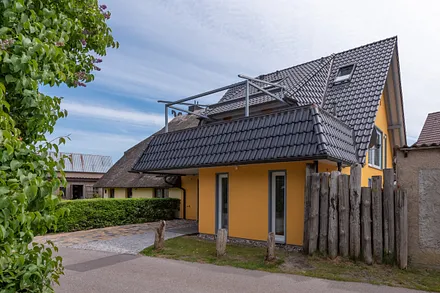 Eingang 35qm Wohnung ß Ferienhaus Lütten Kulli 