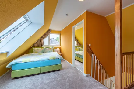 Schlafbereich - Ferienhaus Lütten Kulli 