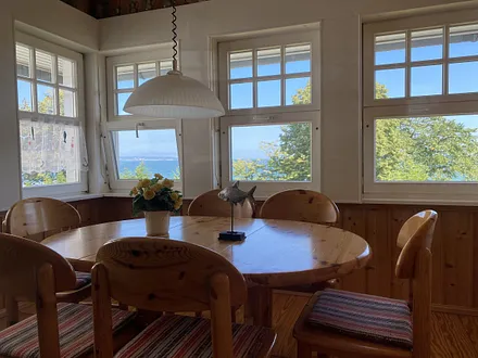 Blick aus der Loggia auf die Kreidefelsen