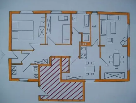 Raumaufteilung der Fewo