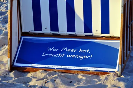 Hier haben Sie viel Meer...