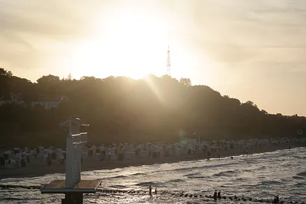Sonnenuntergang von der Seebrücke