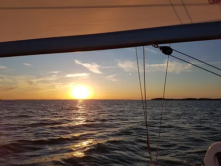 Segeln auf dem Achterwasser