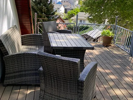 Eßtisch Dachterrasse