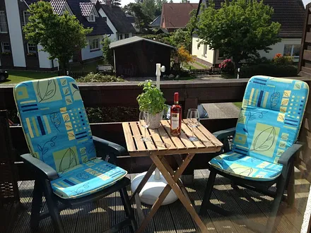 Balkon mit separater Sitzecke