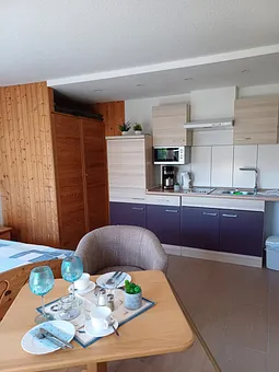 Wohnraum mit Küchenzeile