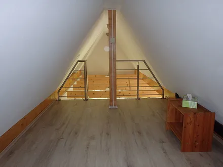 Treppe/Geländer zum Schlafboden