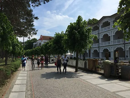 Die Strandpromenade Richtung Zentrum