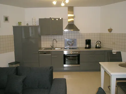 Großer Küchenbereich mit Geschirrspüler