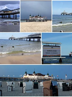 Seebrücken Heringsdorf und Ahlbeck