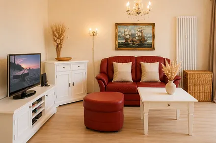 Liebevoll eingerichtetes Wohnzimmer