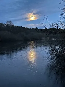 Prerow-Strom im Mondschein