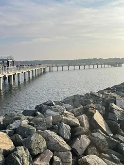 längste Seebrücke im Ostseeraum, 720 m lang