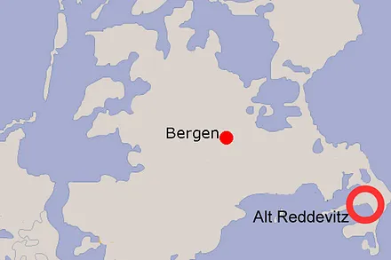 Lage von Alt Reddevitz auf Rügen