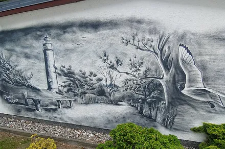 Wandbild vom Leuchtturm