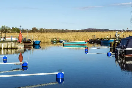 Hafen beim Achterwasser in Zempin