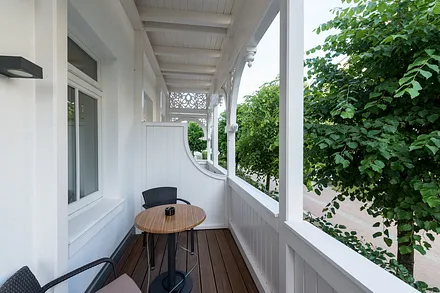 Balkon der Ferienwohnung 01
