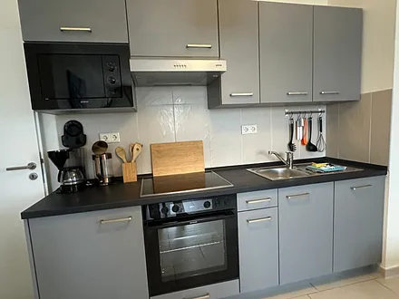 Blick auf die Küchenzeile