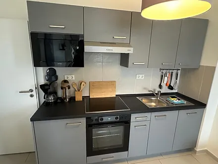 Blick auf die Küchenzeile