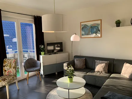 Blick in das Wohnzimmer