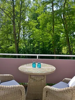 Blick auf den Balkon