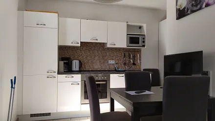 Blick auf die Küchenzeile