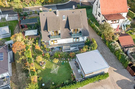 Unser Haus aus der Vogelperspektive