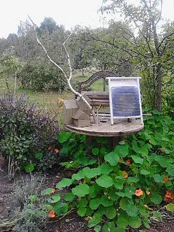 Naschgarten in hinteren Grundstücksbereichs