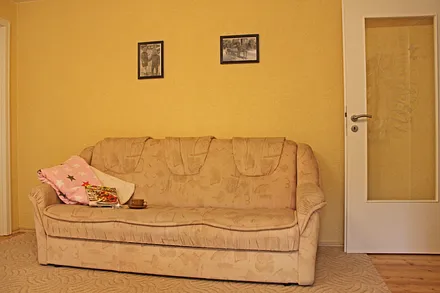 gemütliche Couch auch als Schlafcouch nutzbar