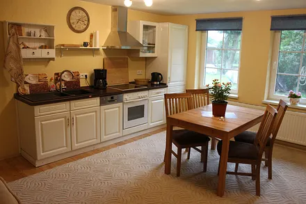 Wohnzimmer mit Küchenzeile