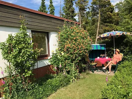 Terasse im Garten direkt am Haus