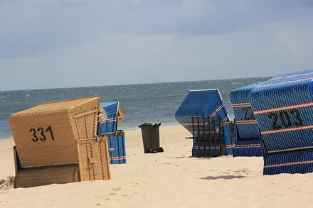 Strandkörbe am Strand von Karlshagen