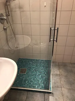 geflieste Duschtasse - 5 cm hoch