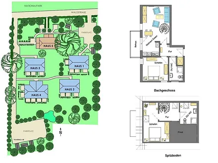 Lageplan und Grundriss