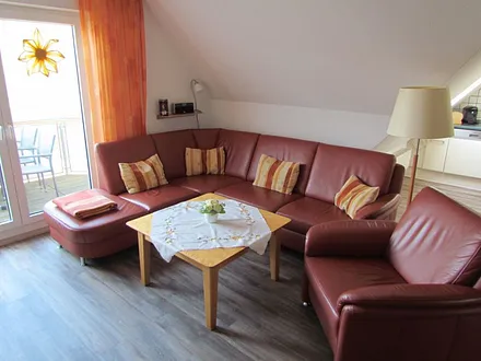 herrlich bequeme Ledercouch mit Bettfunktion