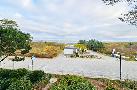 Blick vom Wohnzimmer auf die Ostsee