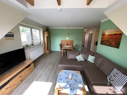 Wohnzimmerbereich - neu ausgestattet