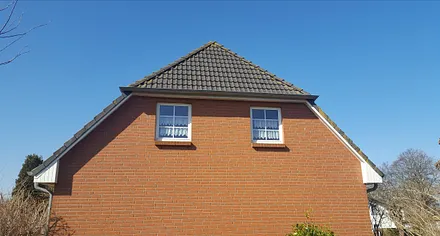 Außenansicht Ferienwohnung (Schlafzimmerfenster)