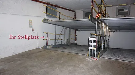 Stellplatz in der Tiefgarage