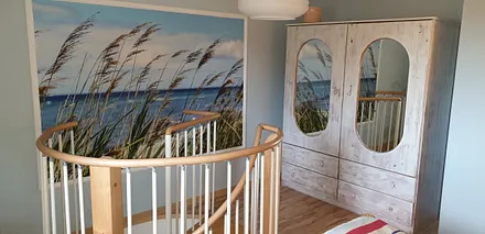 Wendeltreppe zum Schlafzimmer