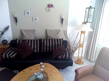 Wohnzimmer mit Schlafcouch