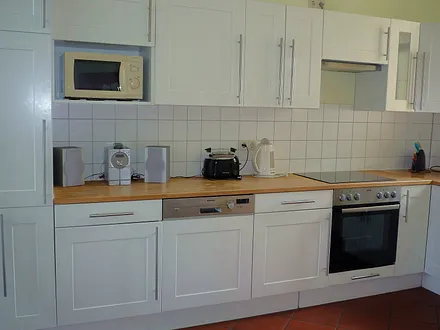 Blick in die Küche.