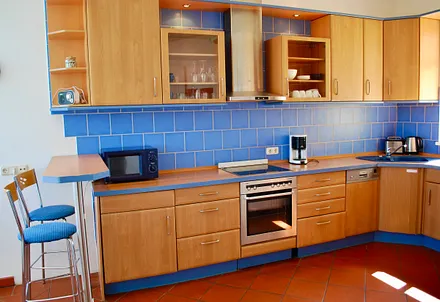 Blick in die Küche.