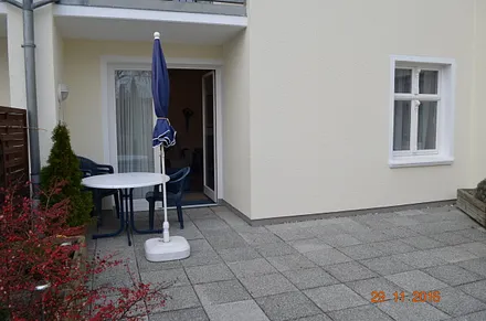 Blick auf die Terrasse