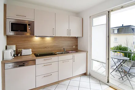 Blick auf die Küchenzeile