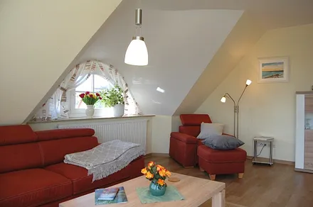 Wohnzimmer mit Leseecke