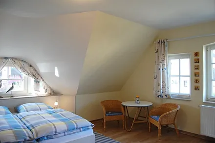 Sitzecke im Schlafzimmer