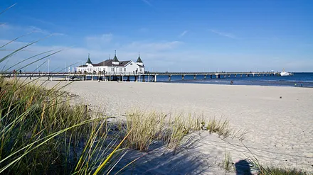 Strand Ahlbeck mit Seebrücke