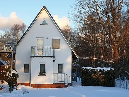 Ferienhaus im Winter