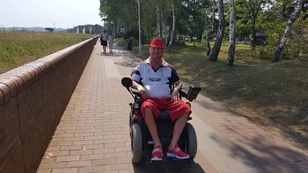 Weg am Strand entlang von Baabe nach Göhren. Super mit Rolli befahrbar.